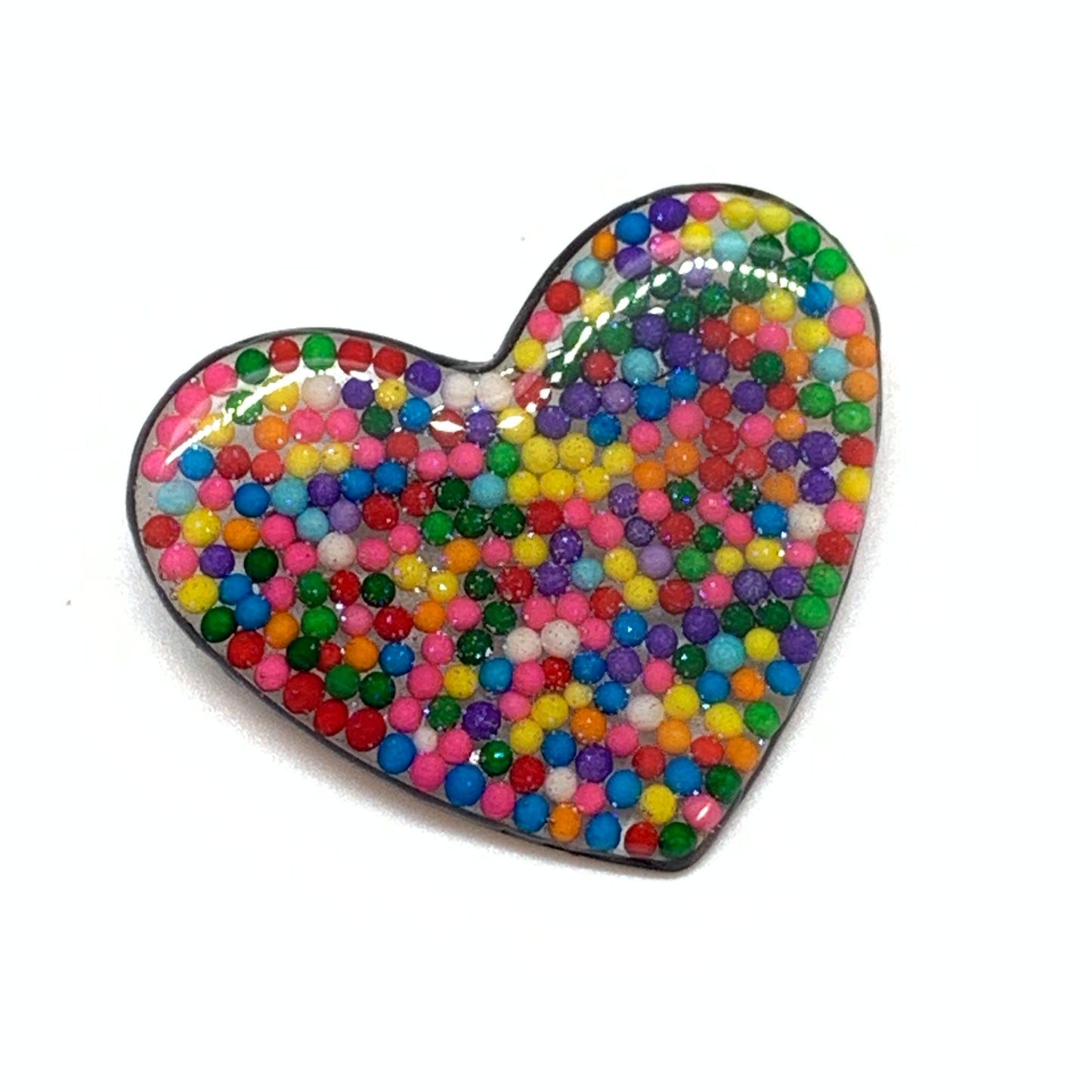 Big Heart Sprinkles Necklace