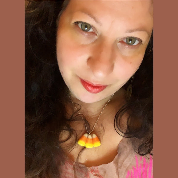 Candy Corn Triple Necklace