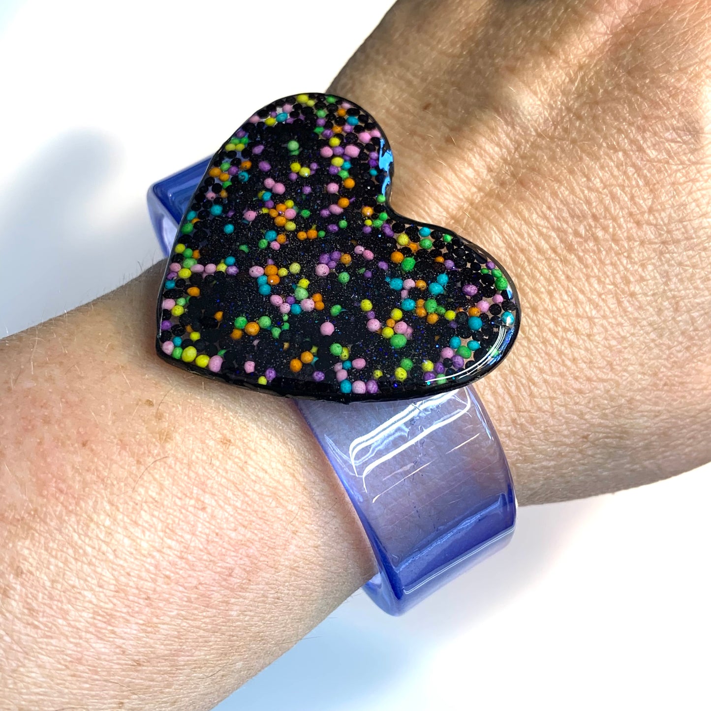 Sprinkles Large Heart cuff Bracelet