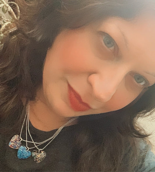 Mini Sprinkle Heart Necklace