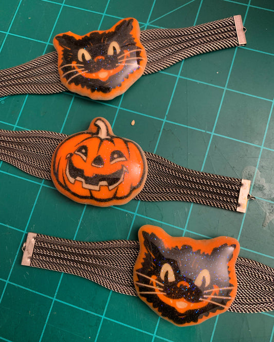Sugar Cat/Pumpkin Bracelets