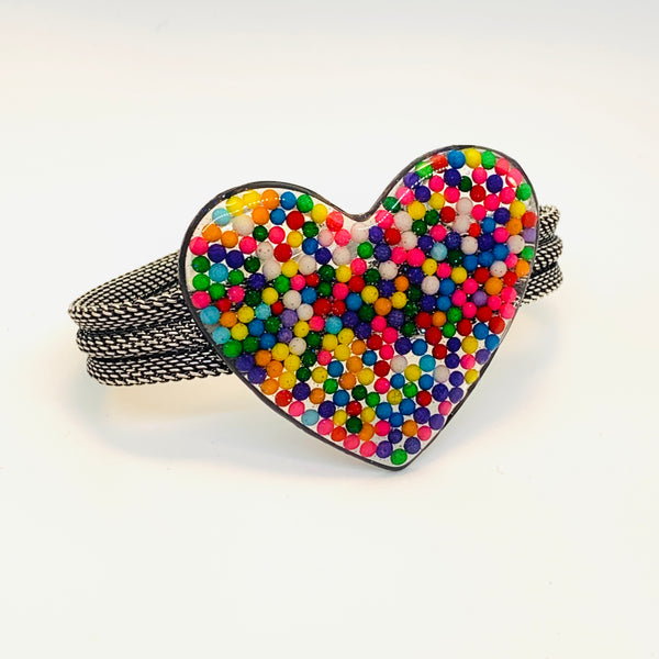 Sprinkles Large Heart Bracelet
