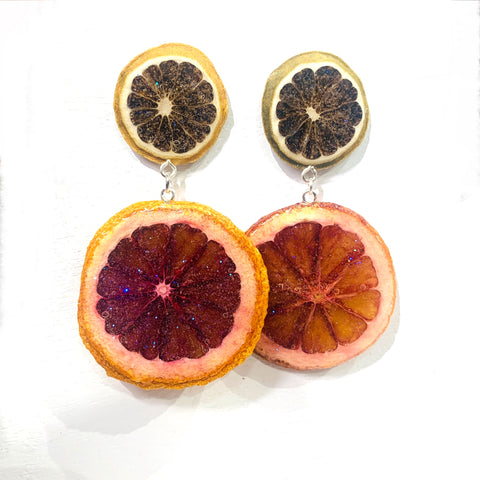 Blood Orange + Keylime Earrings