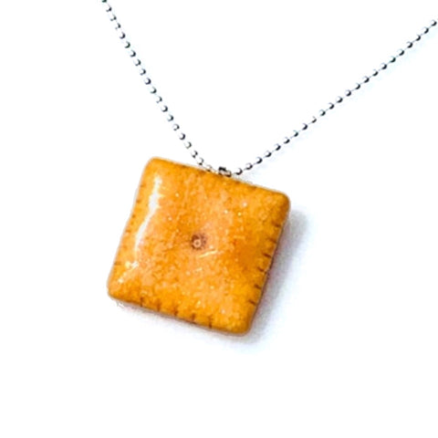Cheese it Cracker Necklace