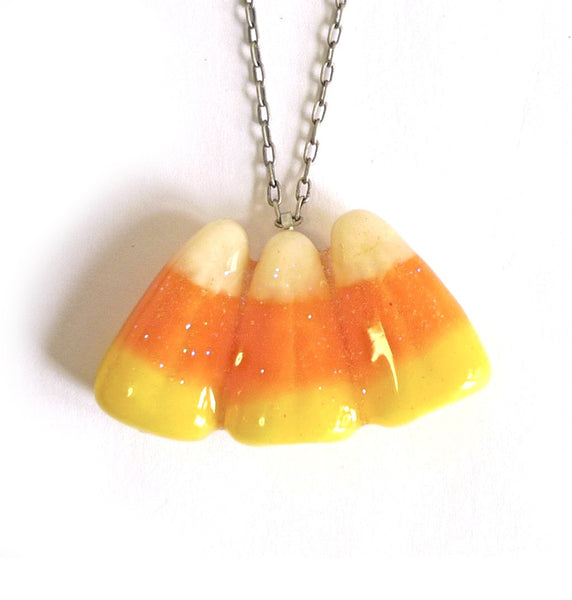 Candy Corn Triple Necklace