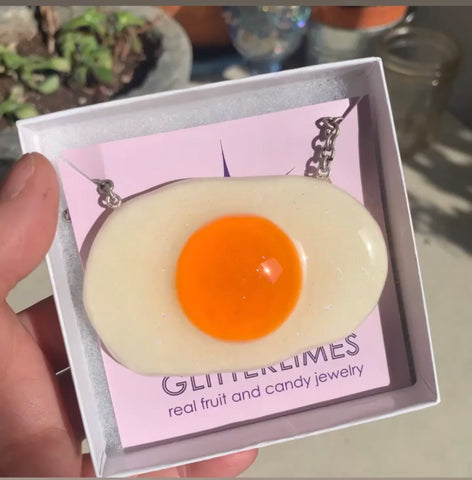 Jumbo Gummy Egg Necklace