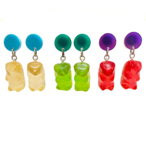Gummy Bear Dot Earrings