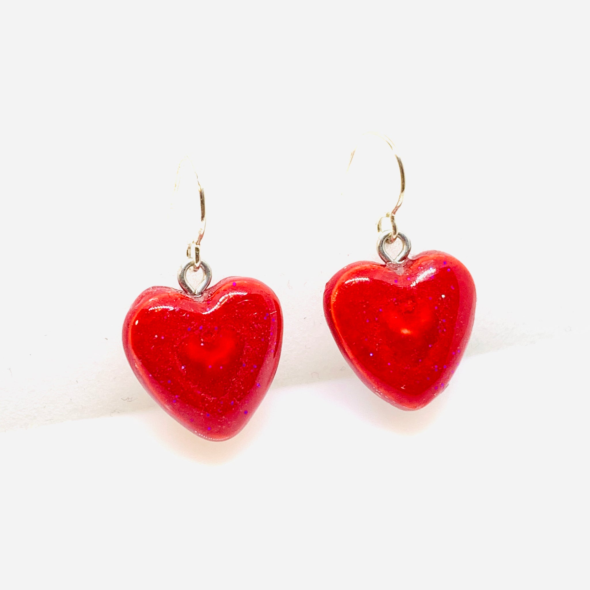 Red Heart Candy Earrings