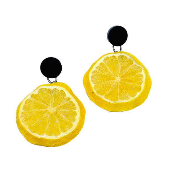 Lemon Dot Earrings