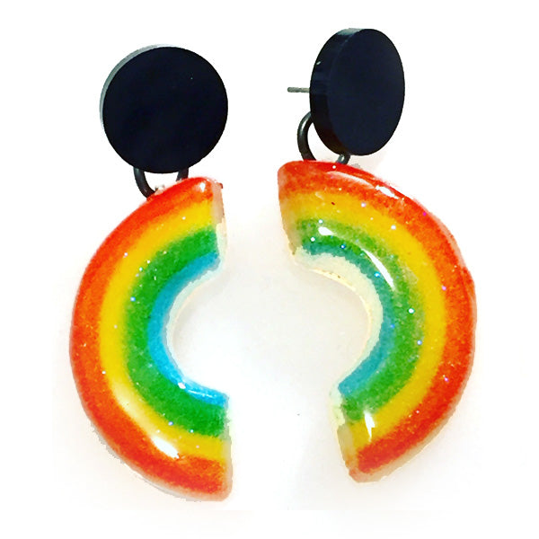 Rainbow Dot Earrings