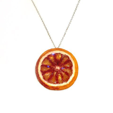 Blood Orange Fruit Necklace