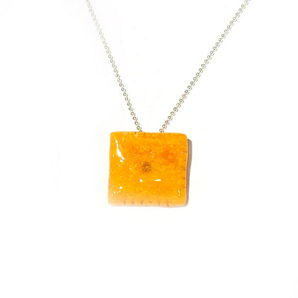 Cheese it Cracker Necklace