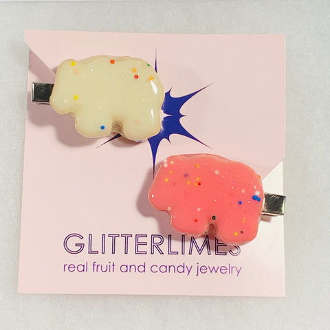 Frosted Animal Crackers Hair Clip