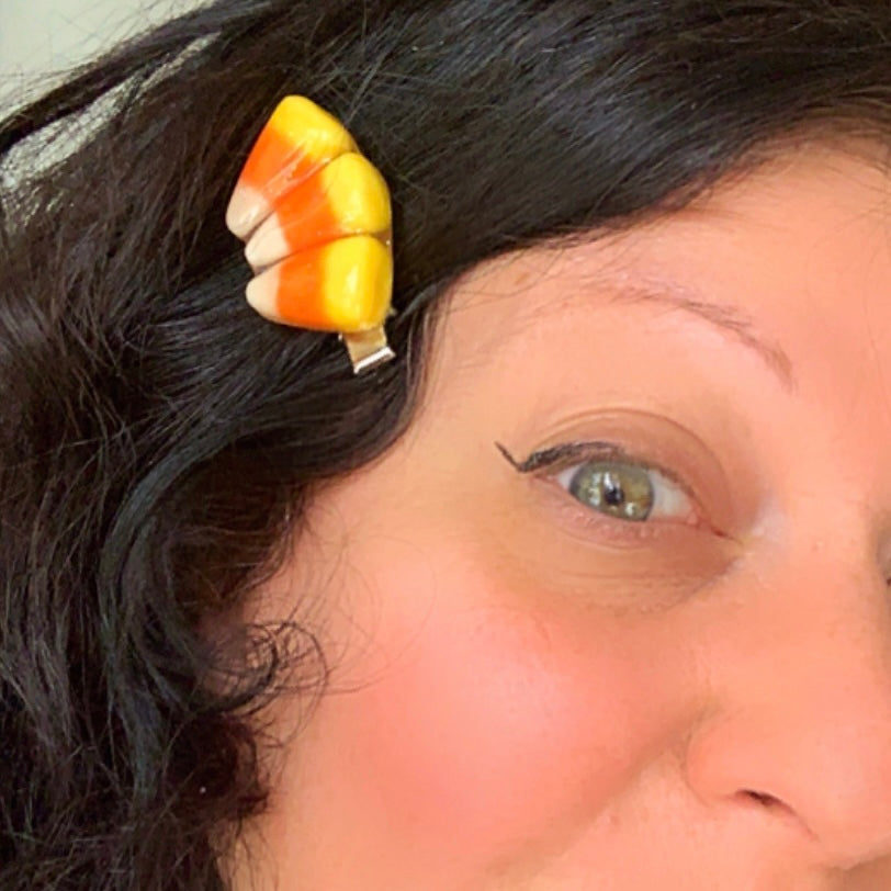 Candy Corn Hair Clip