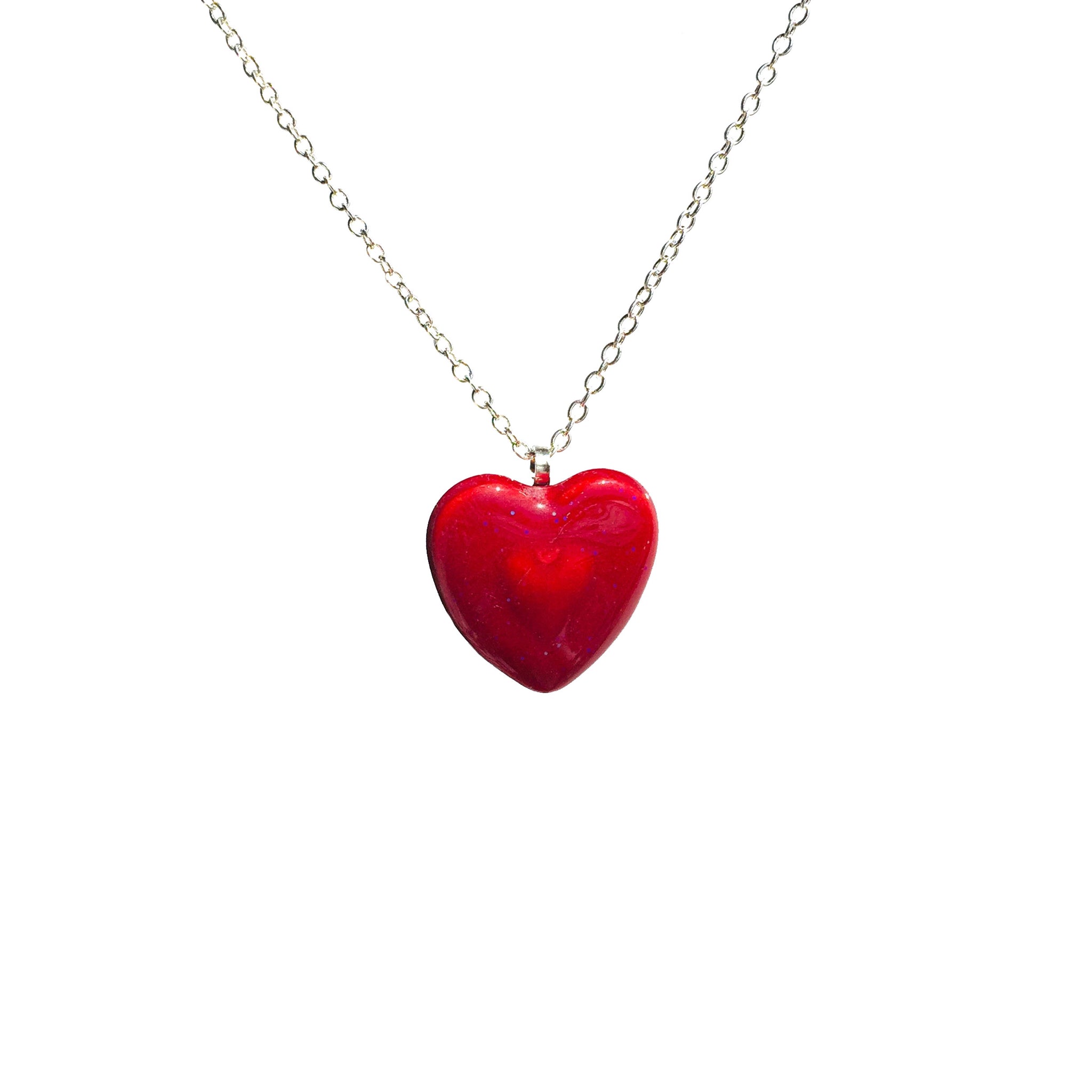 Red Heart Candy Necklace