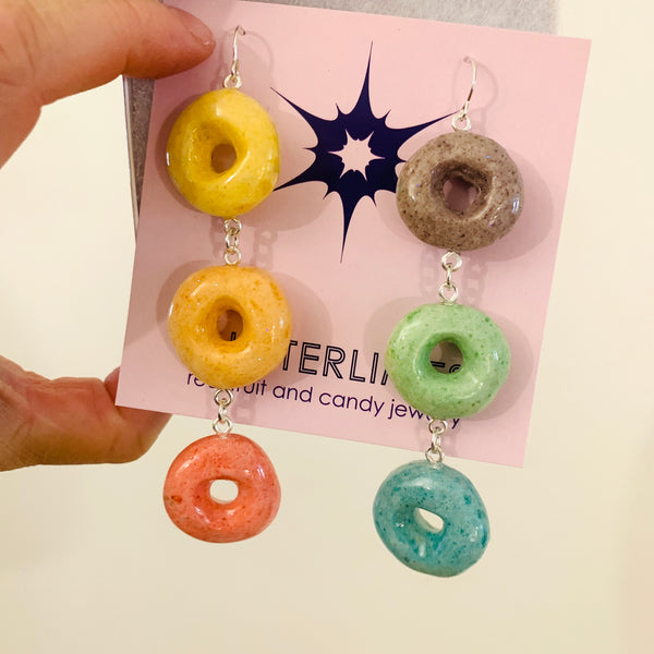 Fruit Loop Rainbow Earrings